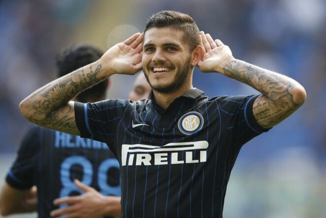 Mauro Icardi domina „Liverpool“ klubą | AP/Scanpix nuotr. 