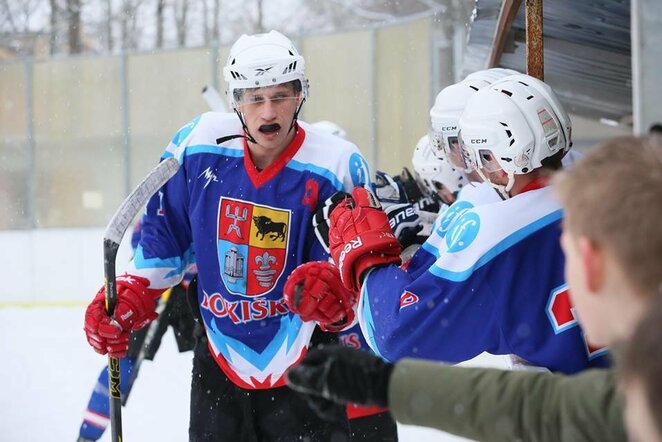 „Rokiškio“ - „Baltijos“ rungtynių akimirka | hockey.lt nuotr.