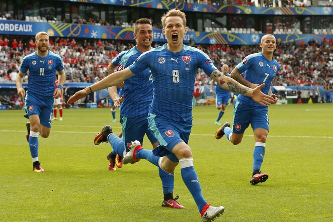 Velsas – Slovakija rungtynių akimirka | Scanpix nuotr.