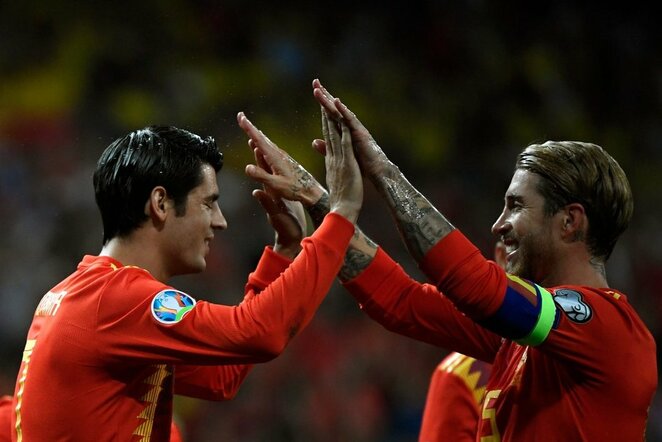 Alvaro Morata ir Sergio Ramosas | Scanpix nuotr.