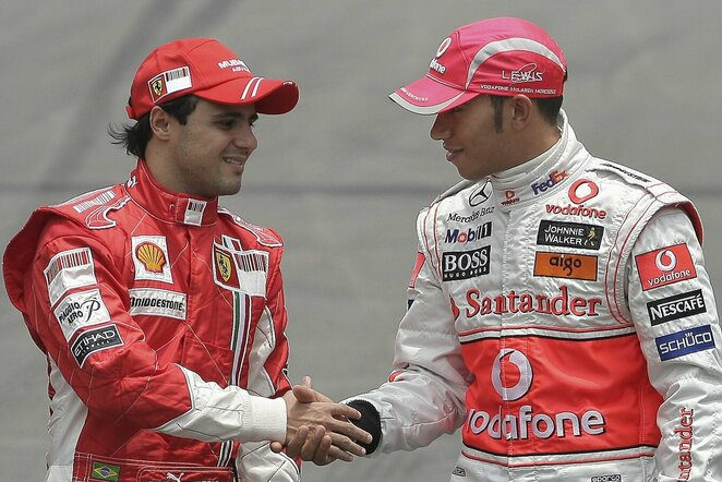 Felipe Massa ir Lewisas Hamiltonas | Scanpix nuotr.