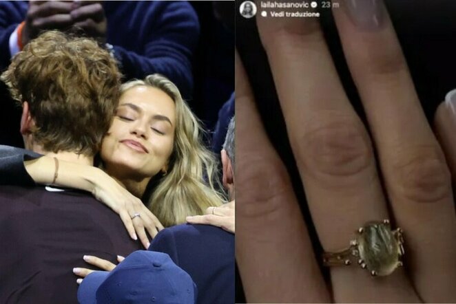 Jannikas Sinneris ir Laila Hasanovič | „Scanpix“ ir instagram.com nuotr.