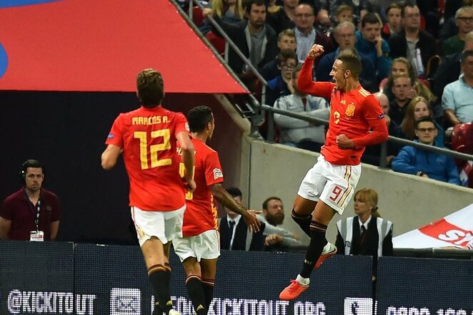Anglija - Ispanija rungtynių akimirka  | Scanpix nuotr.
