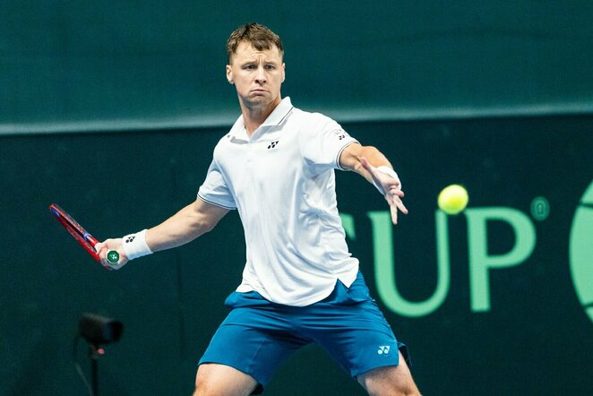 Ričardas Berankis prieš Zurą Tkemaladzę | Skirmanto Lisausko/BNS Foto nuotr.