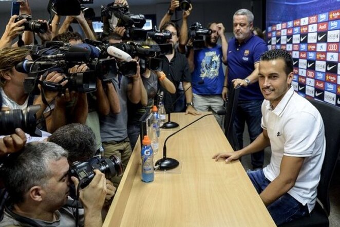 Pedro surengė atsisveikinimo konferenciją | AFP/Scanpix nuotr.