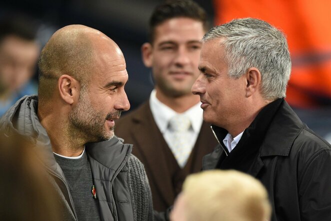 Pepas Guardiola ir Jose Mourinho | Scanpix nuotr.