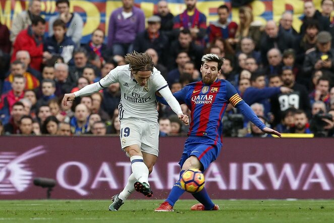 Luka Modričius ir Lionelis Messi | Scanpix nuotr.