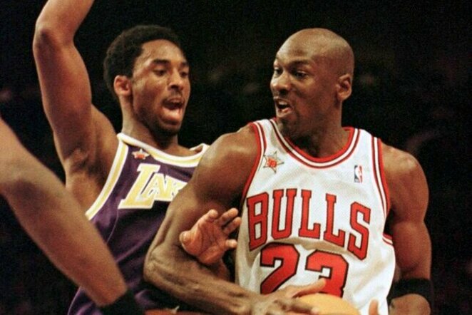 Kobe Bryantas ir Michaelas Jordanas | Scanpix nuotr.