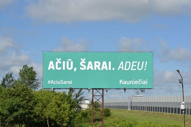 Kauniečių padėka ir atsisveikinimas su Šaru | Organizatorių nuotr.