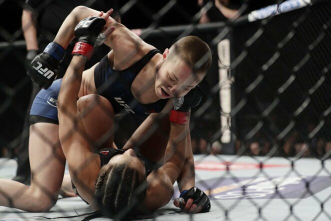 Rose Namajunas ir Joanna Jedrzejczyk | Scanpix nuotr.