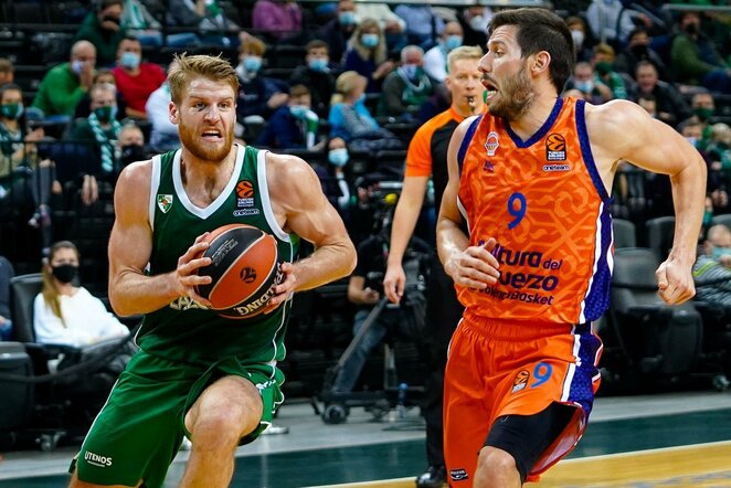 „Žalgiris“ – „Valencia“ rungtynių akimirka | Sportas.lt/Tito Pacausko nuotr.