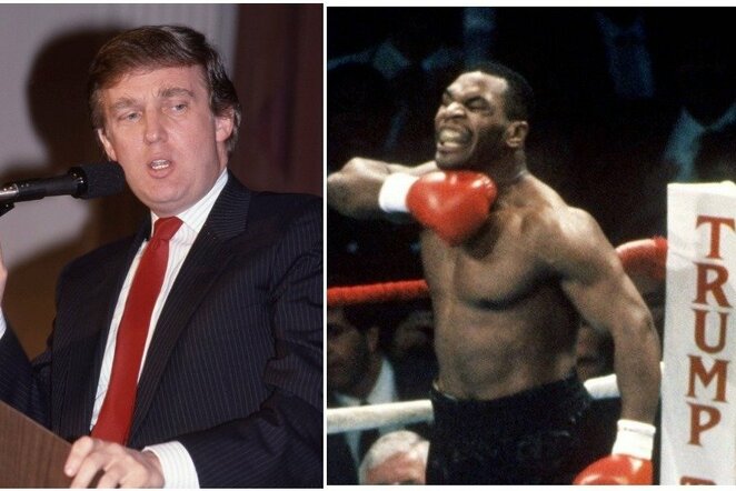 Donaldas Trumpas ir Mike'as Tysonas | Scanpix nuotr.
