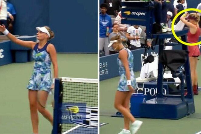 Dajana Jastremska ir Eugenie Bouchard | „Stop“ kadras