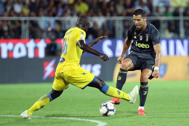 „Frosinone“ – „Juventus“ rungtynių akimirka  | Scanpix nuotr.