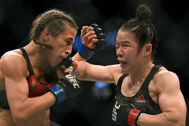 Weili Zhang prieš Joanną Jedrzejczyk | Scanpix nuotr.