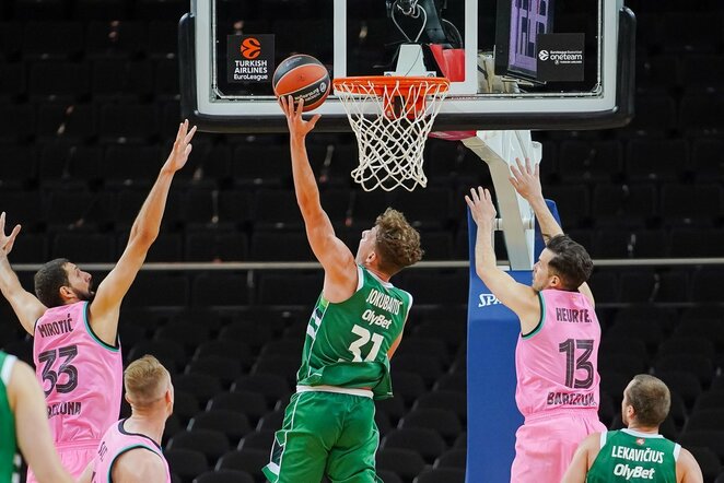 „Žalgiris“ – „Barcelona“ rungtynių akimirka | Sportas.lt/Tito Pacausko nuotr.