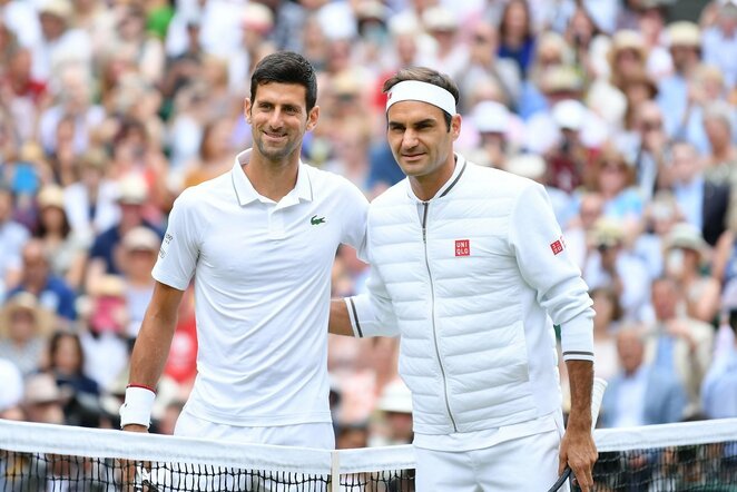 Novakas Djokovičius ir Rogeris Federeris | Scanpix nuotr.