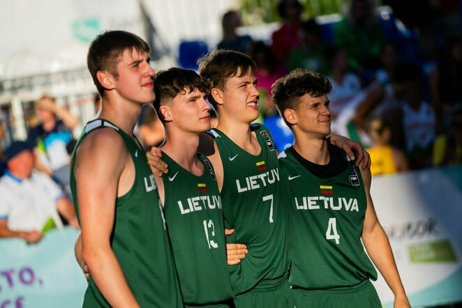 Lietuvos vaikinų 3x3 krepšinio rinktinė | Kipro Štreimikio nuotr.