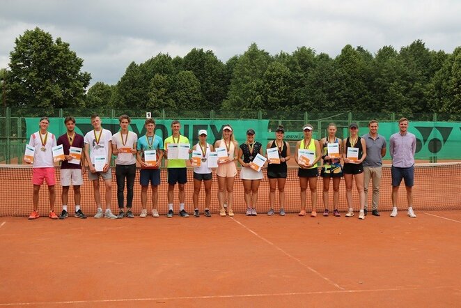 Lietuvos jaunių teniso čempionato prizininkai | Organizatorių nuotr.