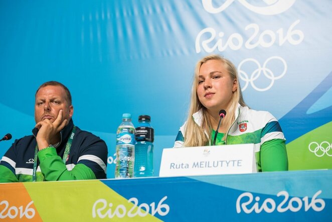Rūtos Meilutytės spaudos konferencija | Alfredo Pliadžio nuotr.