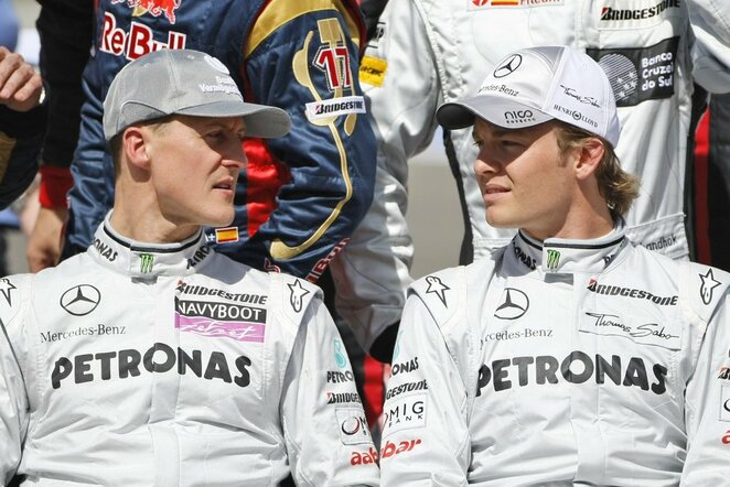 Michaelis Schumacheris ir Nico Rosbergas | Scanpix nuotr.
