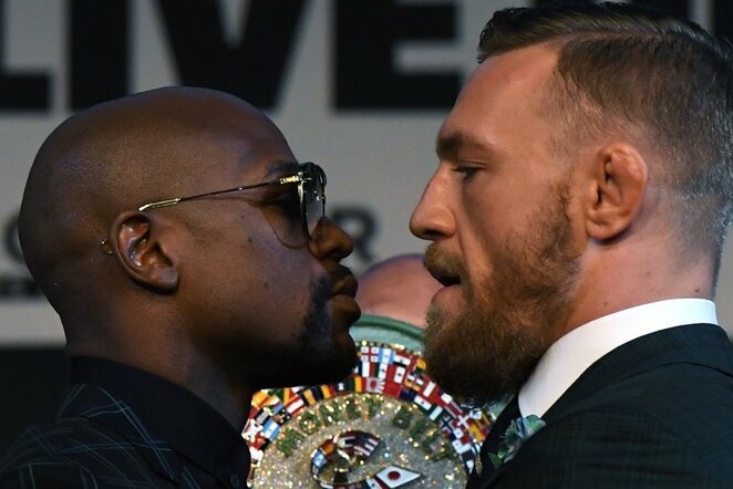 Floydas Mayweatheris ir Conoras McGregoras | Scanpix nuotr.