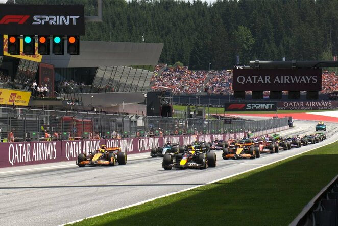 Austrijos GP sprinto lenktynės | „Stop“ kadras