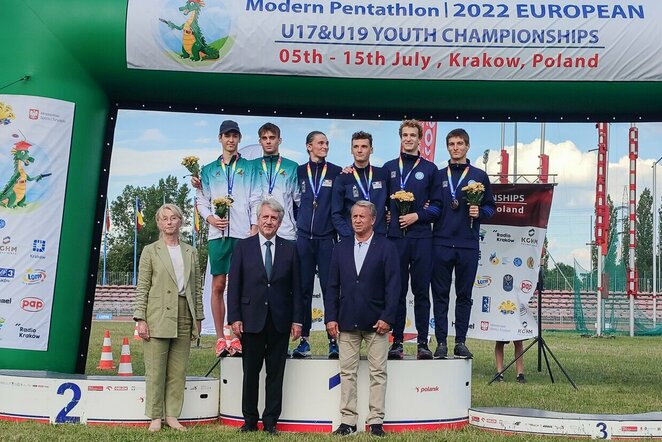 Džastinas Jasiulevičius ir Lukas Gaudiešius  | pentathlon.lt nuotr.