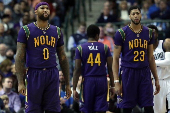 DeMarcusas Cousinsas ir Anthony Davisas | Scanpix nuotr.