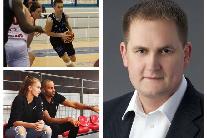 Rokas Jocys (viršuje), Justė Jocytė su Toniu Parkeriu ir Alvydas Jocys (dešinėje) | asmeninio archyvo nuotr.