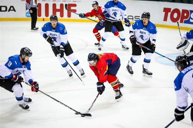 Estijos ir Rumunijos rinktinių rungtynės | hockey.lt nuotr.