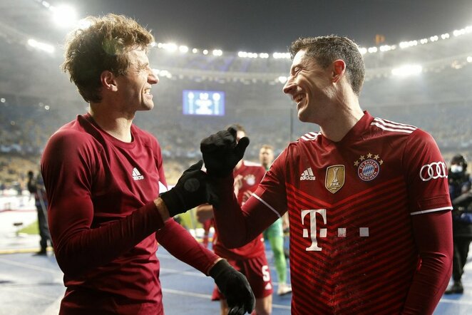 Thomas Mulleris ir Robertas Lewandowskis | Scanpix nuotr.