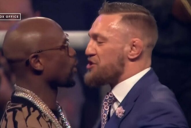 Floydas Mayweatheris ir Conoras McGregoras | „Stop“ kadras