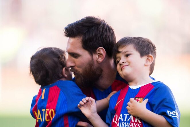 Lionelis Messi su vaikais | Organizatorių nuotr.