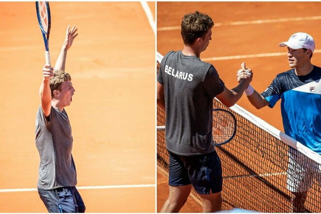 Daniilas Ostapenkovas ir Diego Schwartzmanas (Davis Cup nuotr.) | Organizatorių nuotr.