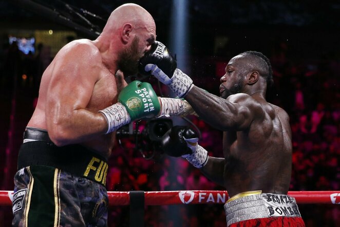 Tysonas Fury ir Deontay Wilderis | Scanpix nuotr.