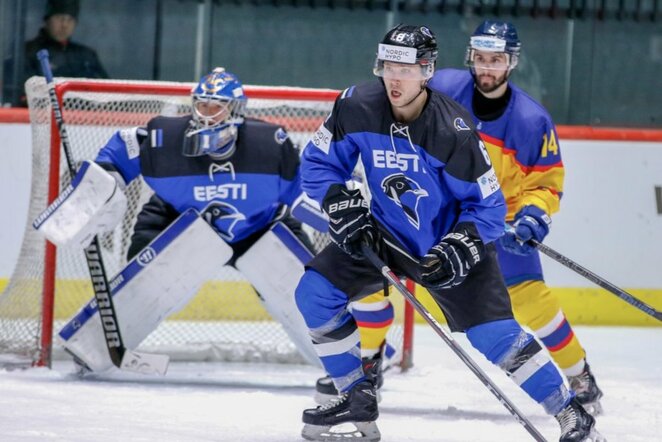Estijos ir Rumunijos rungtynių akimirka | IIHF nuotr.