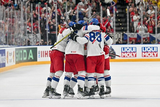 Čekijos rinktinė – 2024 m. pasaulio elitinio diviziono čempionė | Scanpix nuotr.