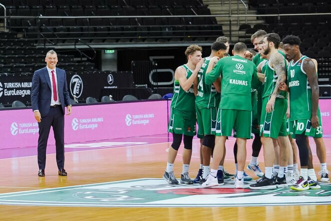 „Žalgiris“ – „Barcelona“ rungtynių akimirka | Sportas.lt/Tito Pacausko nuotr.