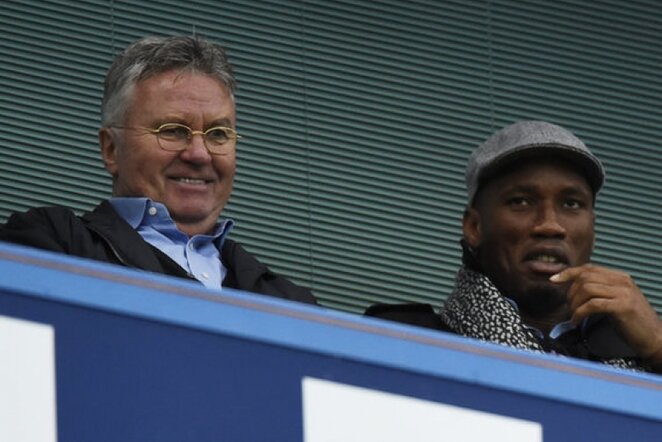 Guusas Hiddinkas ir Didier Drogba | Reuters/Scanpix nuotr.