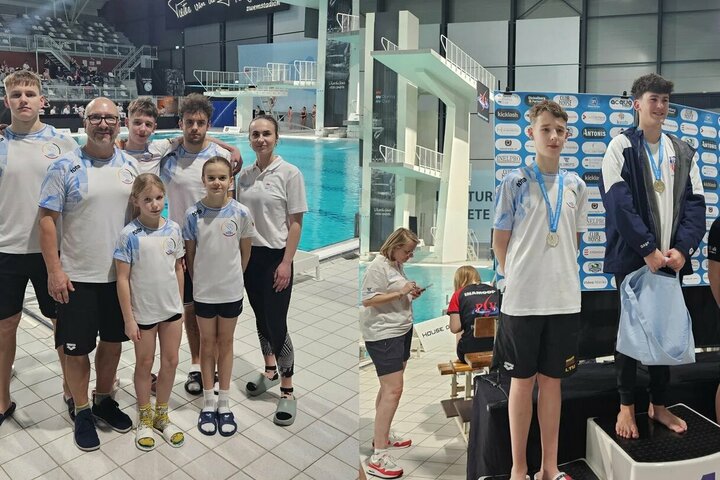 Lietuvos šuolininkai į vandenį iš Eindhoveno parsivežė šešis medalius | Organizatorių nuotr.
