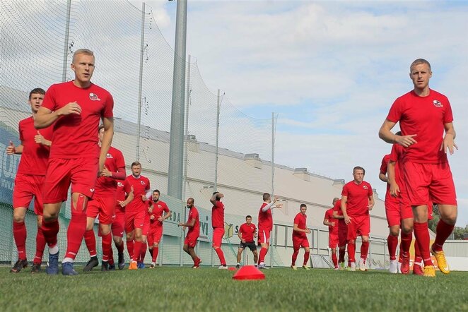 „Sūduvos“ treniruotė prieš UEFA Čempionų lygos atranką | Evaldo Šemioto nuotr.