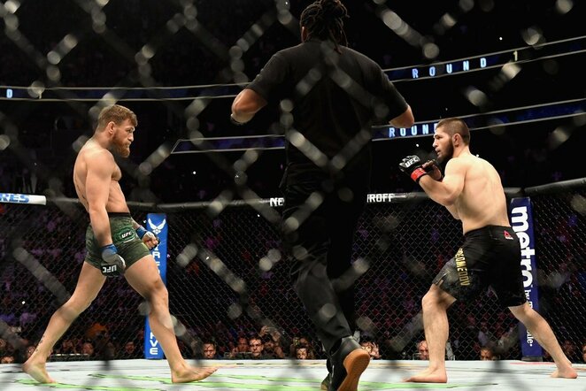 Conoras McGregoras ir Chabibas Nurmagomedovas | Scanpix nuotr.