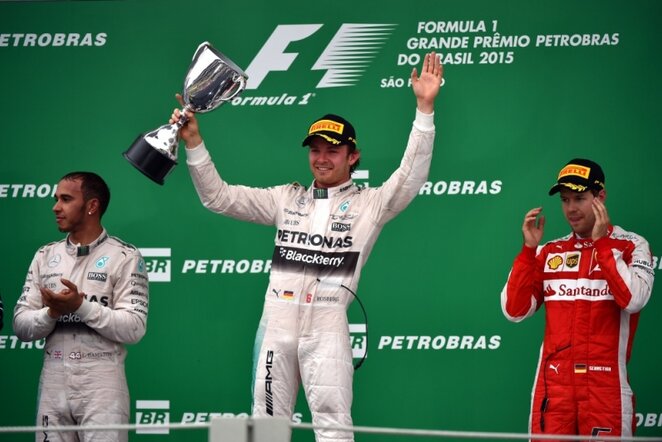Nico Rosbergas (viduryje) | AFP/Scanpix nuotr.