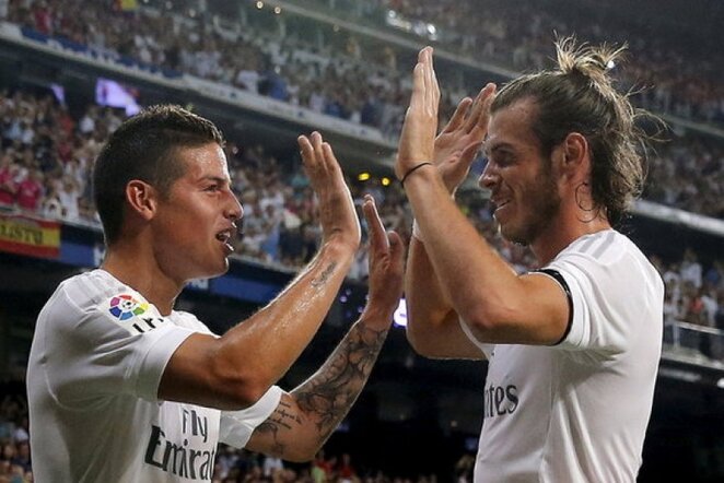 Jameso (kair.) ir Garetho Bale‘o įvarčiai sulaukė daugiausiai dėmesio | Reuters/Scanpix nuotr.