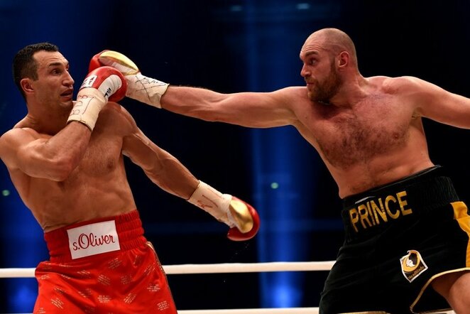 Tysono Fury ir Vladimiro Kličko kova | Scanpix nuotr.
