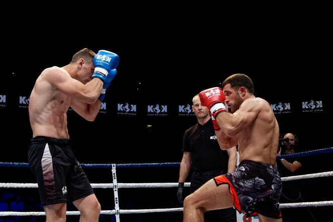 Yauhenas Lasheuski – Karolis Liukaitis | Sportas.lt/Tito Pacausko nuotr. Yauhenas Lasheuski – Karolis Liukaitis | Sportas.lt/Tito Pacausko nuotr.