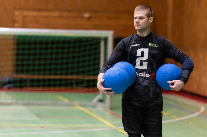 Lietuvos golbolo rinktinės treniruotė | Skirmanto Lisausko/BNS Foto nuotr.