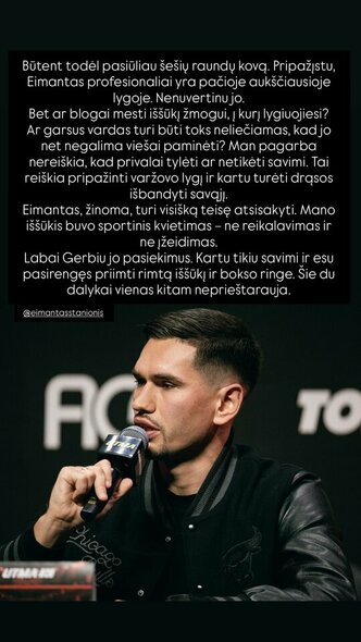 Mindaugo Gedmino žinutės | Instagram.com nuotr