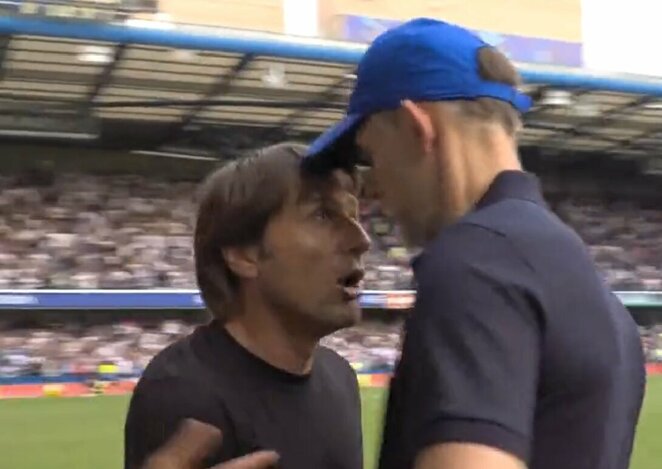 Antonio Conte ir Thomas Tuchelis | „Stop“ kadras